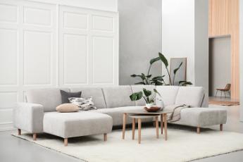 Solution sofa med chaiselong og open end